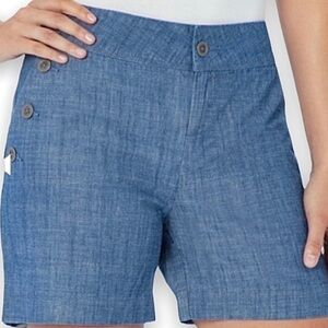 THE LIMITED / Blue Chambray Shorts High Rise Size 8